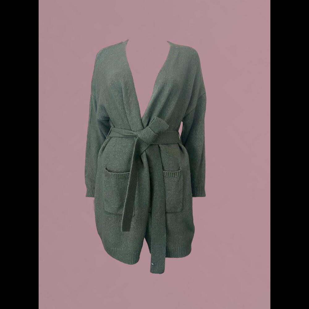 Belted cardigan
